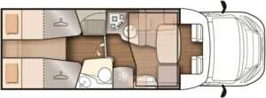 Carat-MC4-McLouis-half integraal-motorhome-mobilhome-camper-473-twinbedden-ford-automaat (1) -  - McLouis Carat 473 - Ford
